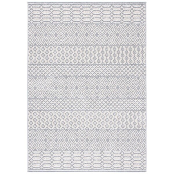 Safavieh 9 x 12 ft. Belmont Bohemian Rectangle Rug, Ivory & Grey BMT132A-9 - main